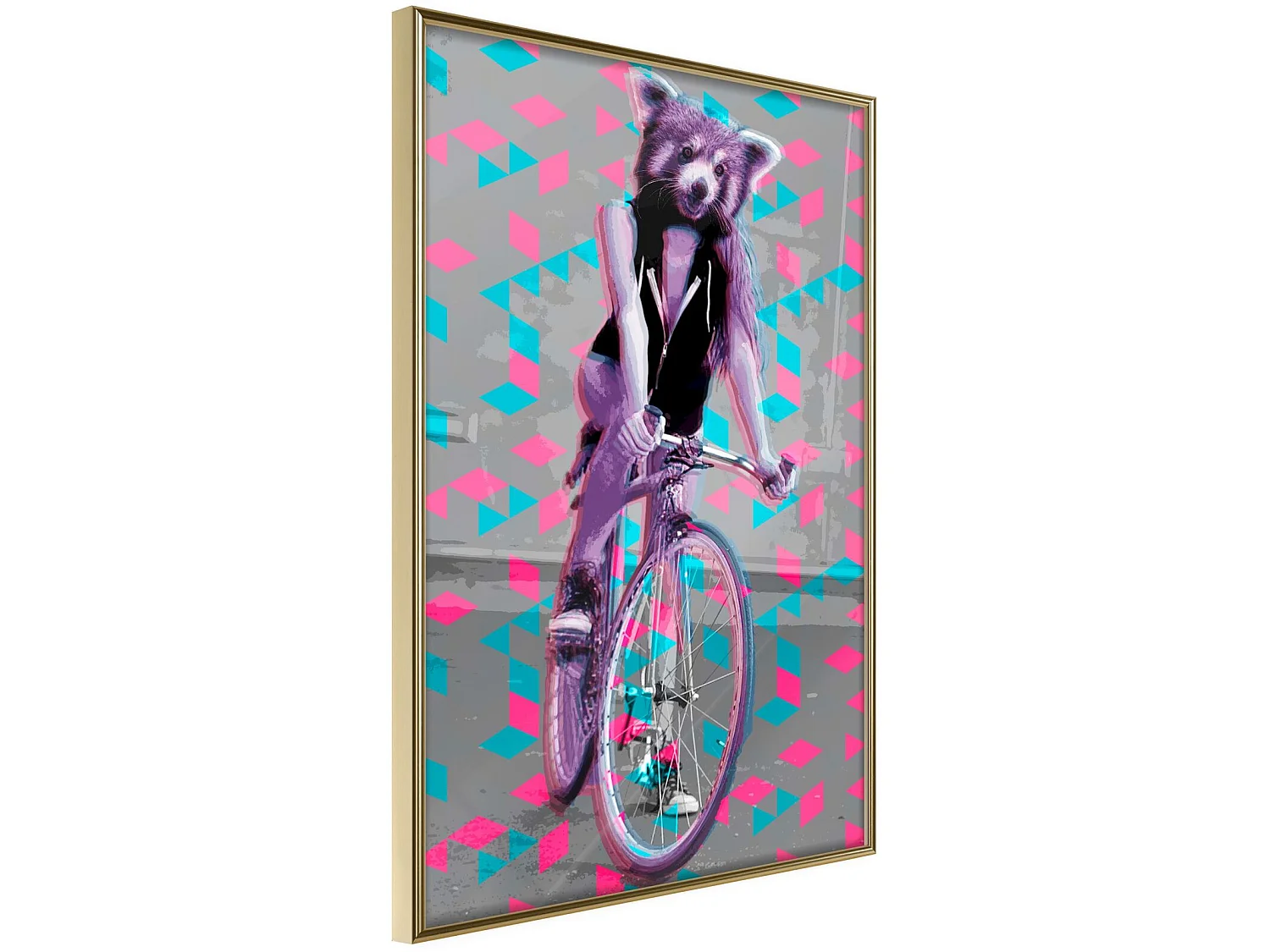 Tableau cadre Cycliste extraordinaire - 40 x 60 cm