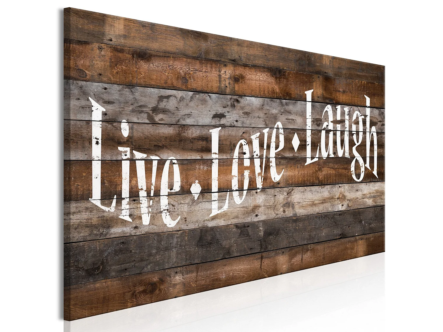 Tableau Vivre, aimer, rire (1 partie) Étroit - 120 x 40 cm