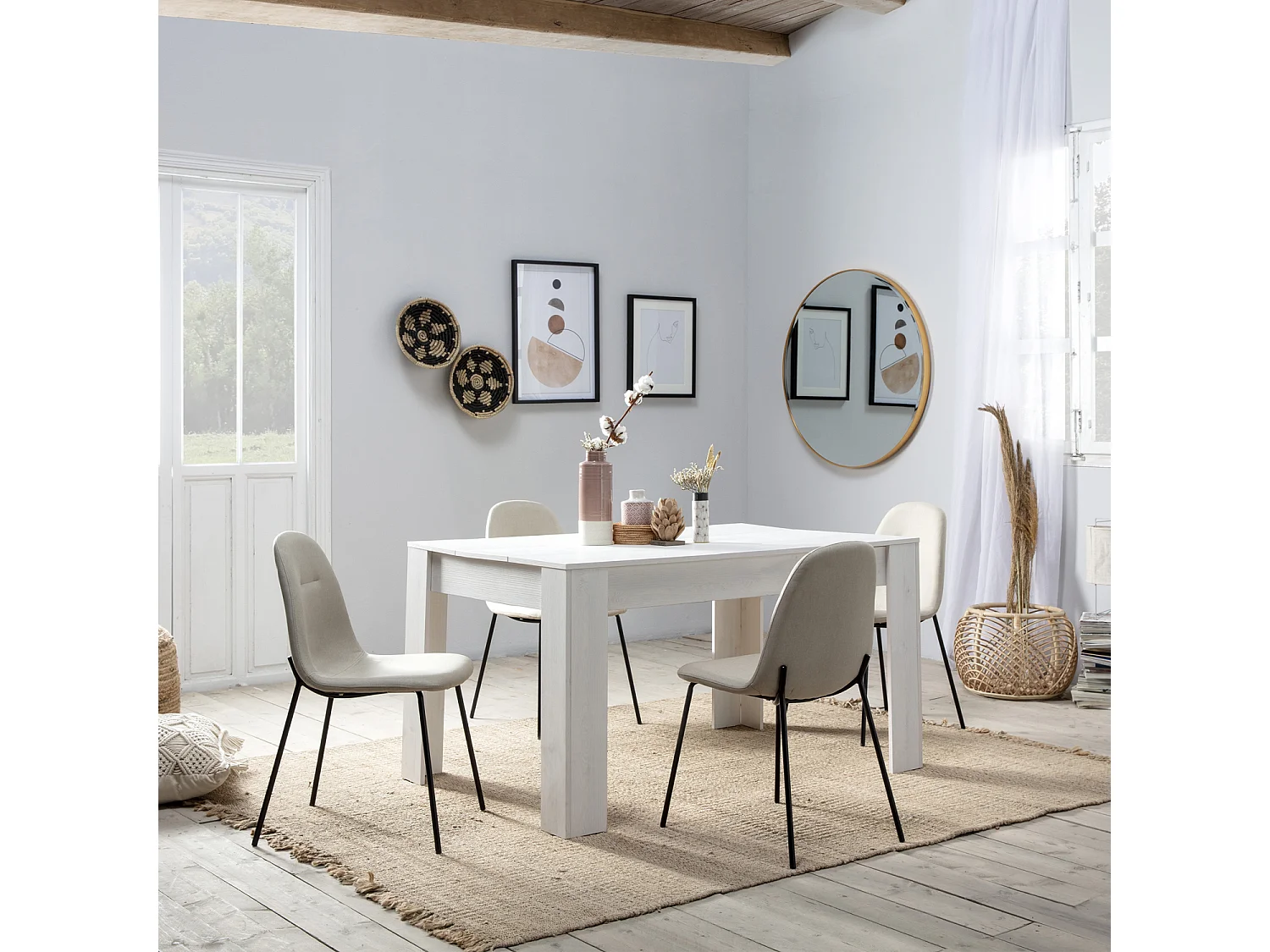 Stuhl-set 2er Brenda beige