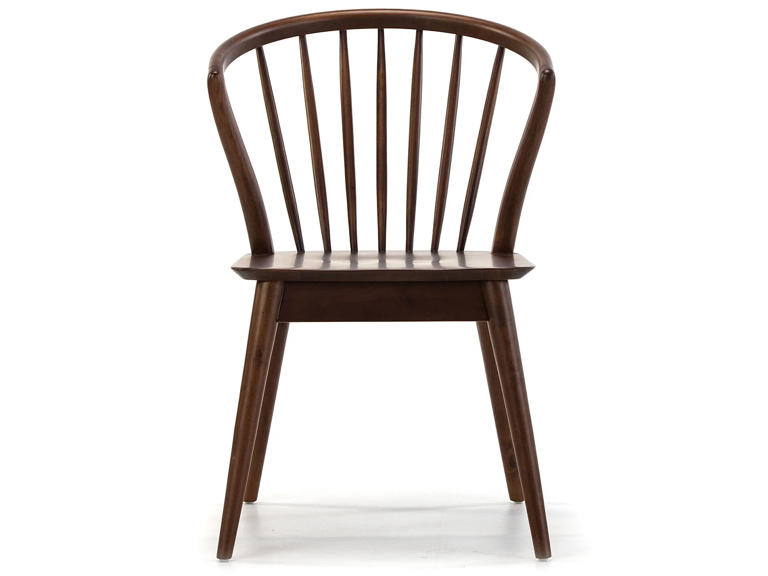 Pack 2 sedie Mura colore noce, legno massello, 55 x 58,5 x 84 cm