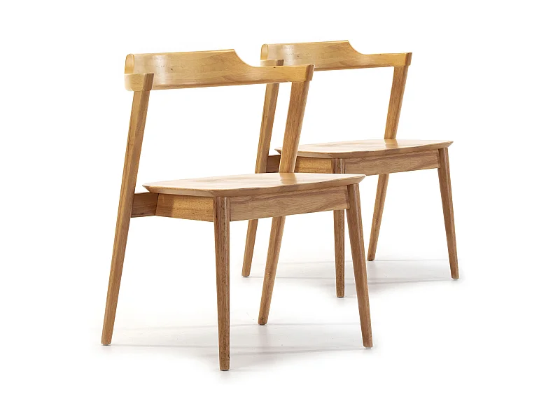 Stuhl-set 2er Venus Eiche Farbe