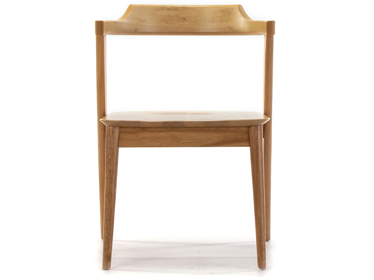 Pack 2 sedie Venus, colore rovere, legno massello, 58 x 57,5 ​​x 76 cm