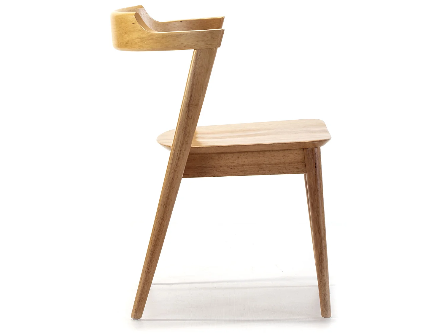 Pack 2 sedie Venus, colore rovere, legno massello, 58 x 57,5 ​​x 76 cm