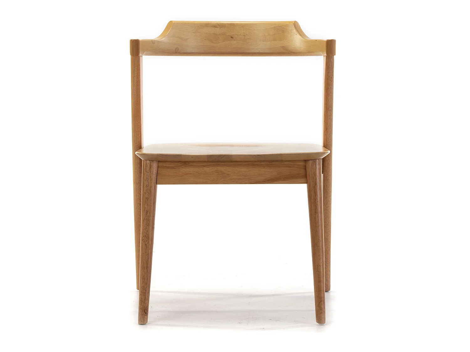 Pack 2 chaises Venus, Couleur Chêne, Bois Massif, 58 cm x 57,5 cm x 76 cm