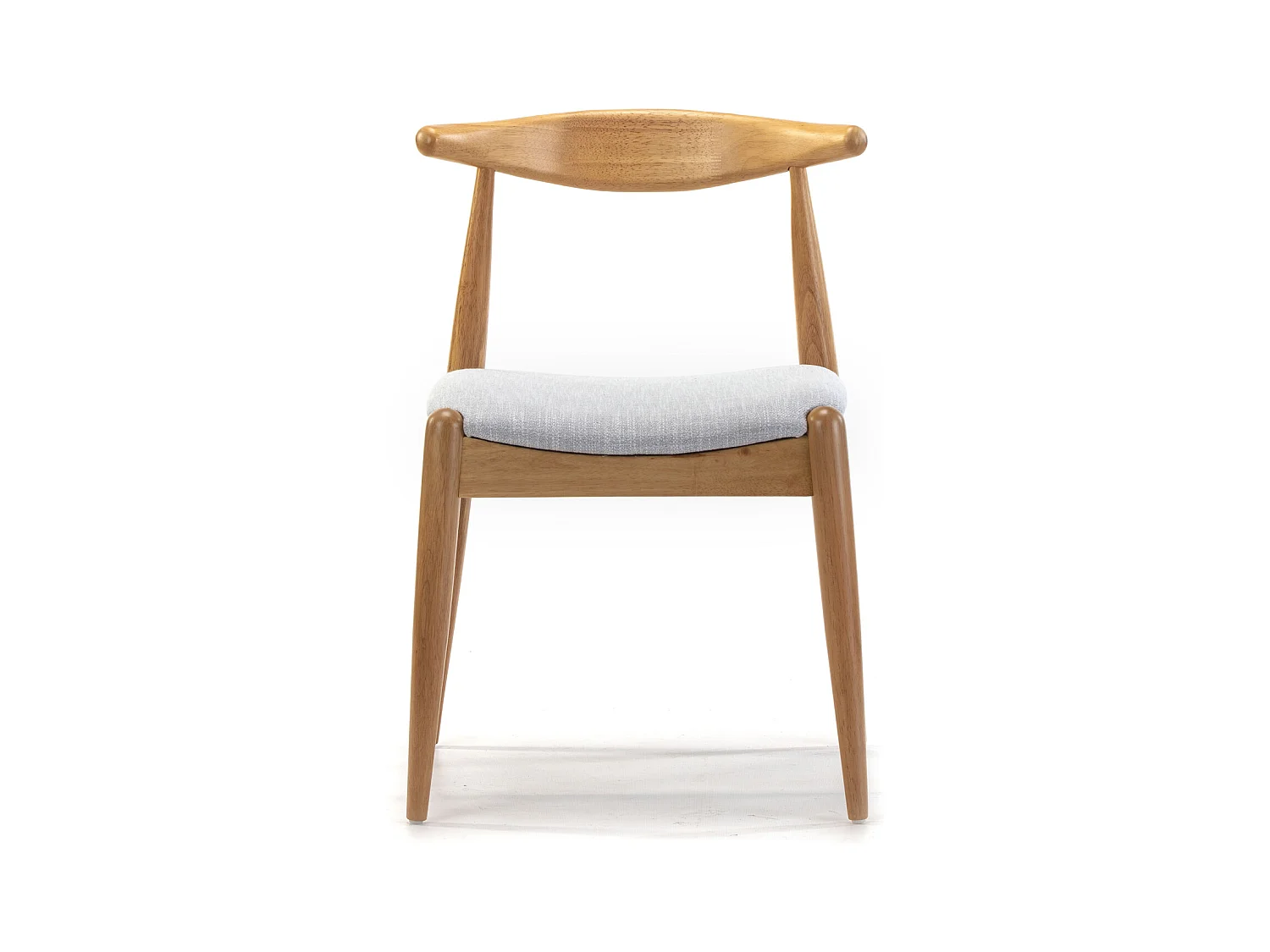 Pack 2 chaises Corzo, Couleur Chêne, Bois Massif, 52,5 cm x 50 cm x 74.5 cm