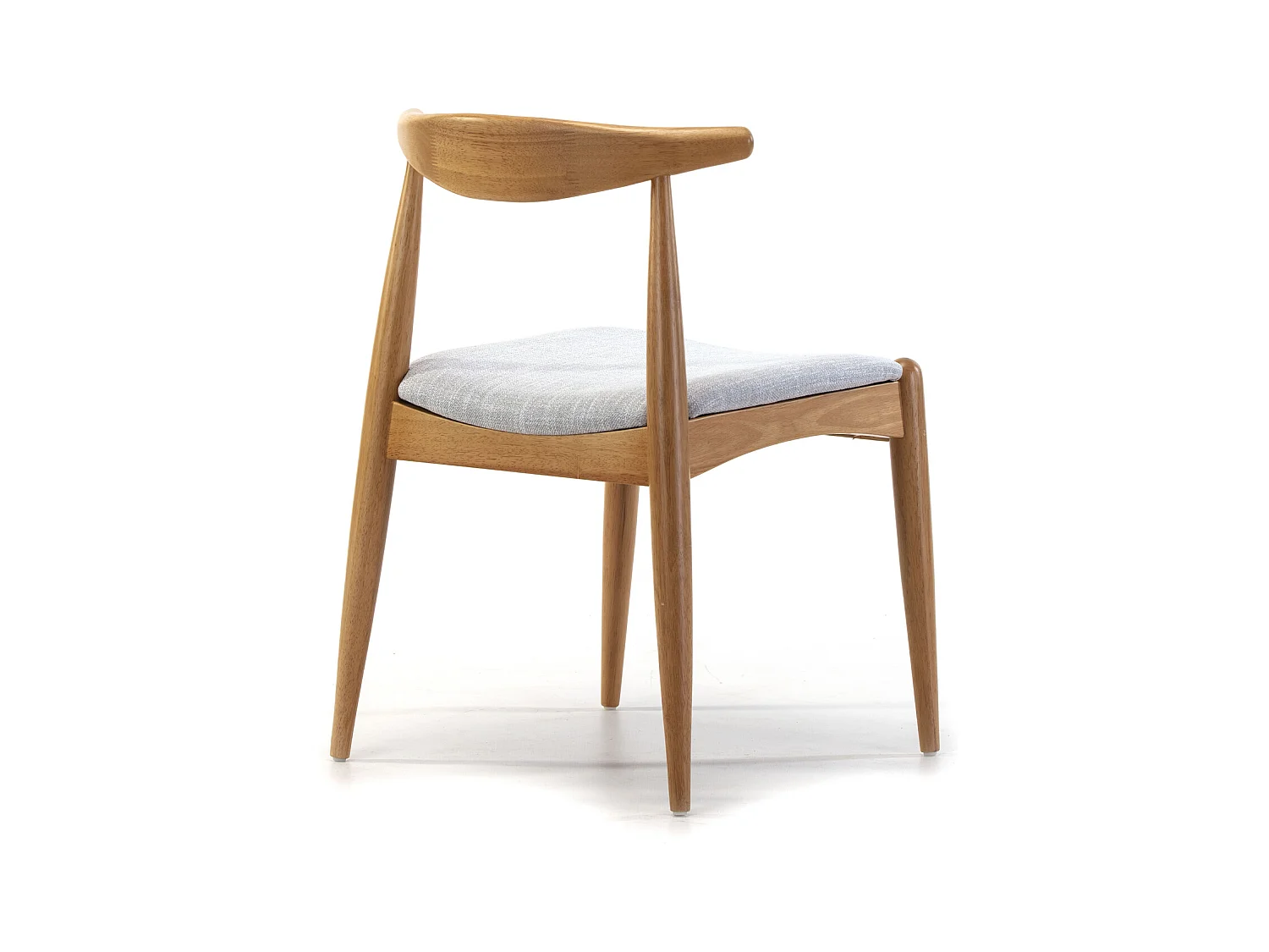 Pack 2 chaises Corzo, Couleur Chêne, Bois Massif, 52,5 cm x 50 cm x 74.5 cm