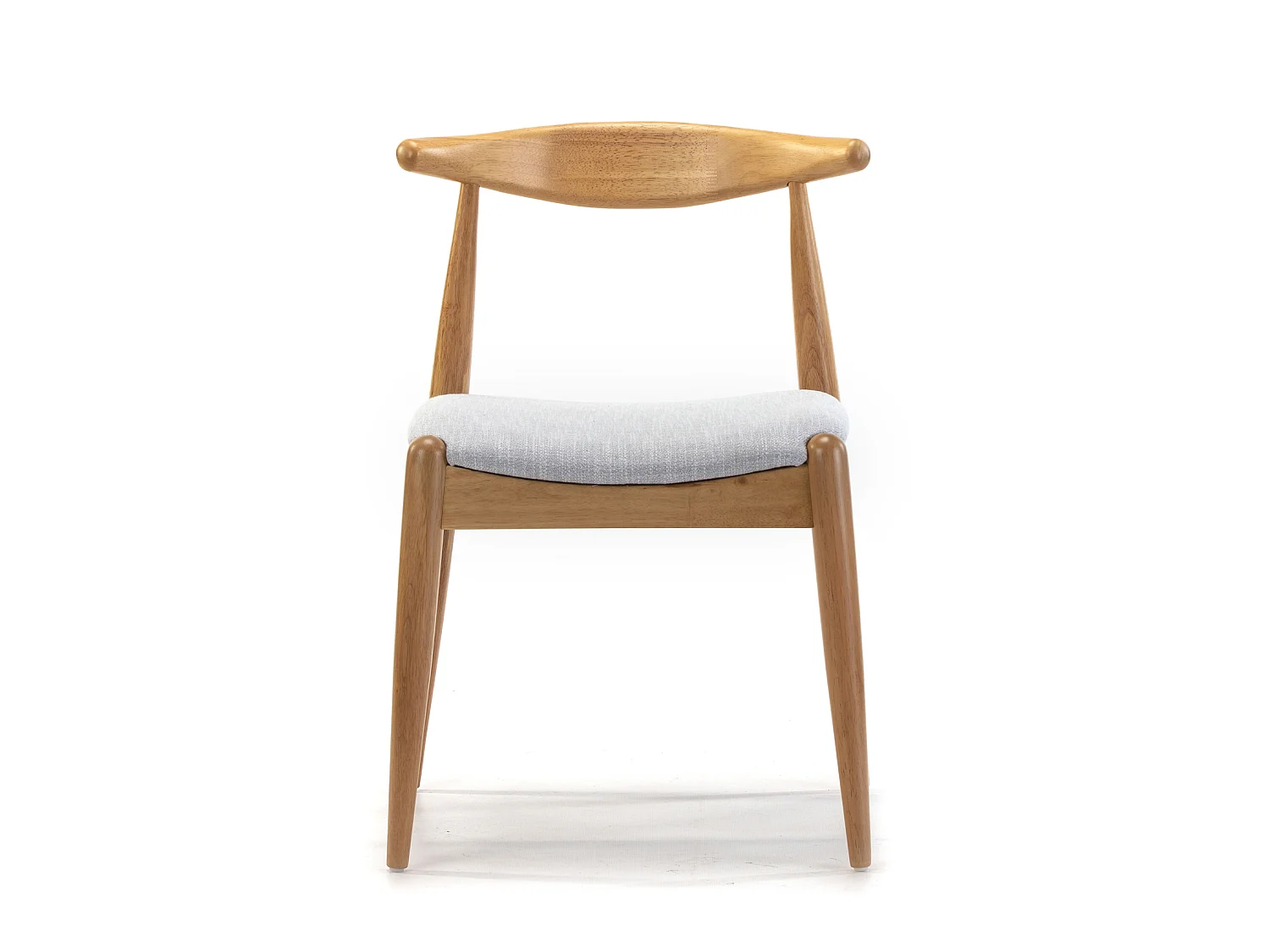 Pack 2 sillas Corzo Color Roble, Madera Maciza, 52,5 x 50 x 74,5 cm