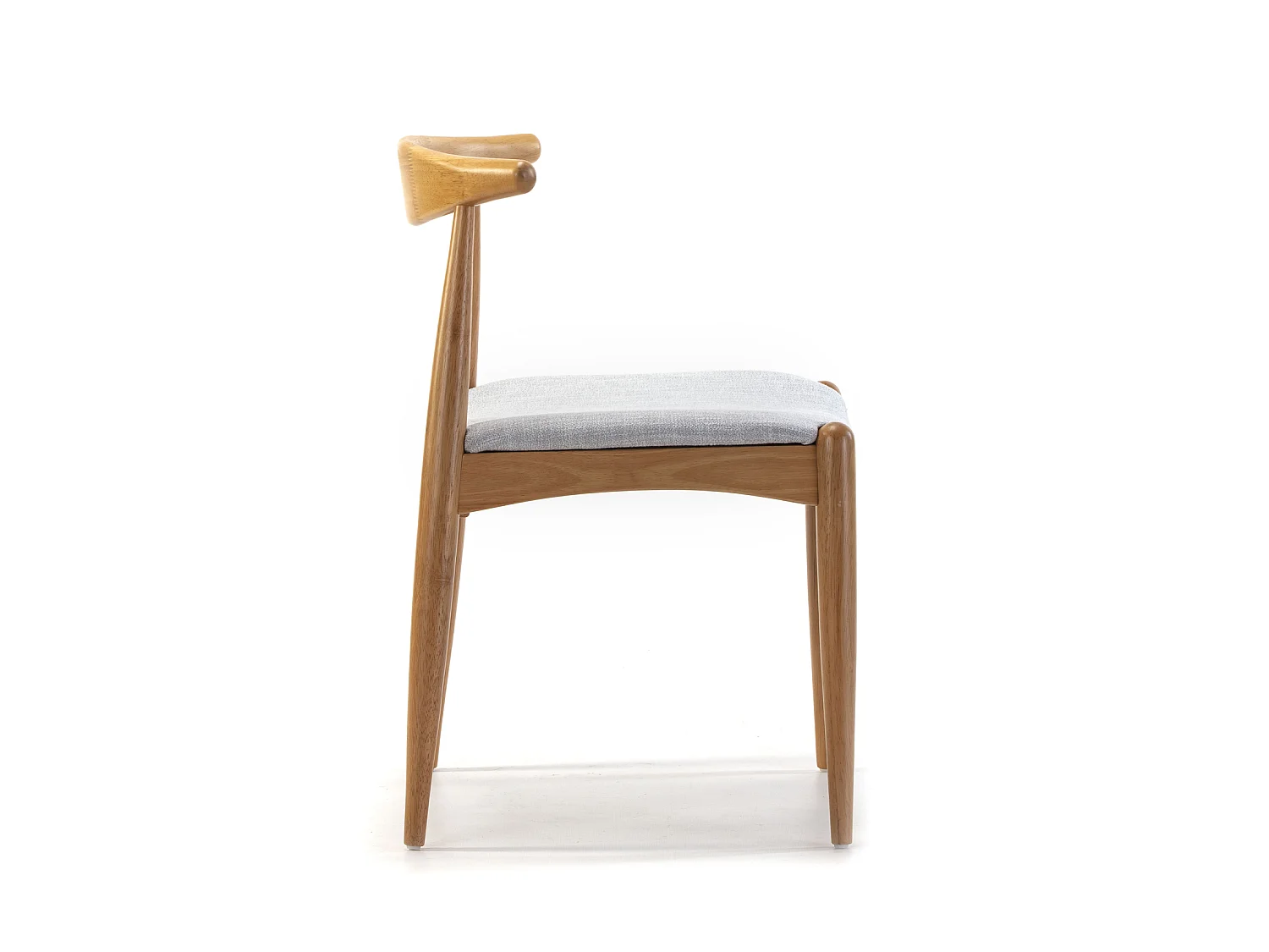 Pack 2 sillas Corzo Color Roble, Madera Maciza, 52,5 x 50 x 74,5 cm