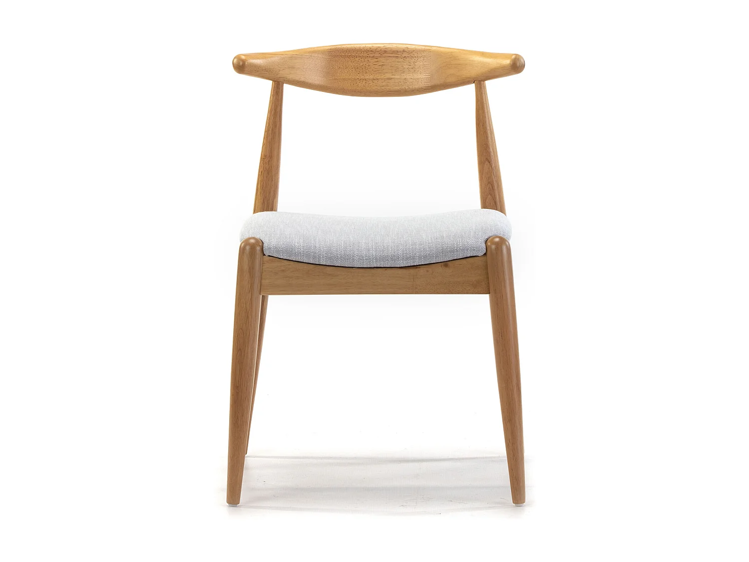 Pack 2 sillas Corzo Color Roble, Madera Maciza, 52,5 x 50 x 74,5 cm