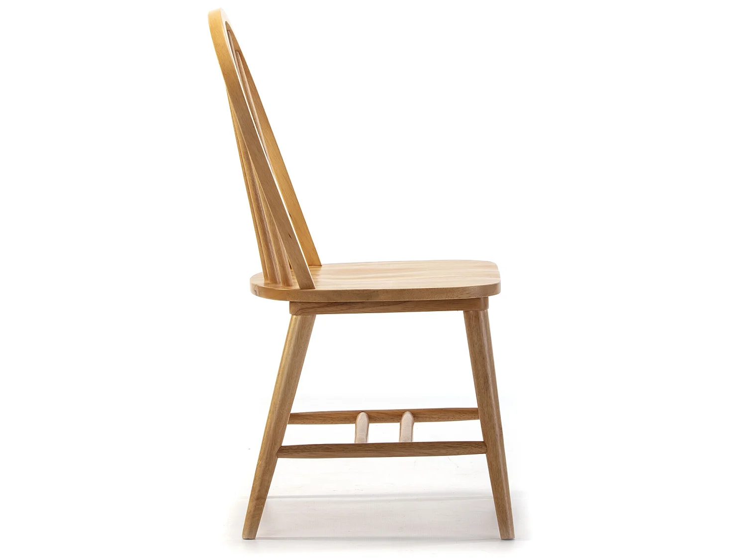 Conjunto de 2 cadeiras Clarck cor carvalho, madeira maciça, 48 x 48 x 92 cm.