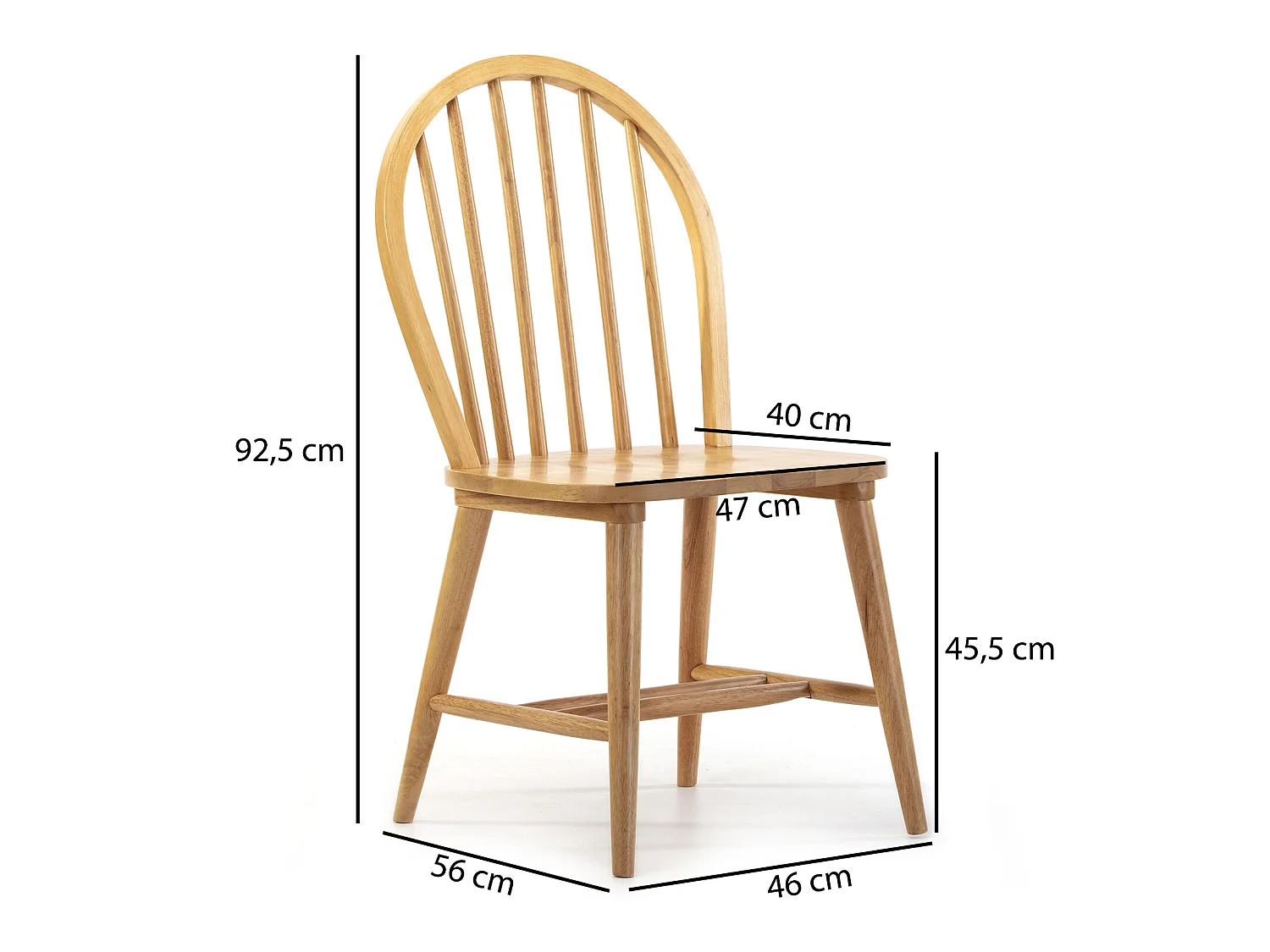 Stuhl-set 2er Clarck Eiche Farbe