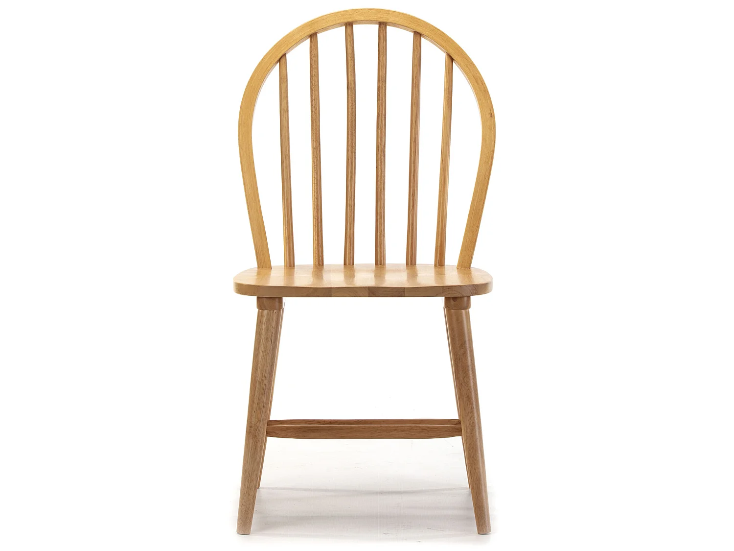 Pack 2 chaises Clarck Couleur Chêne, Bois Massif, 48 cm x 48 cm x 92 cm