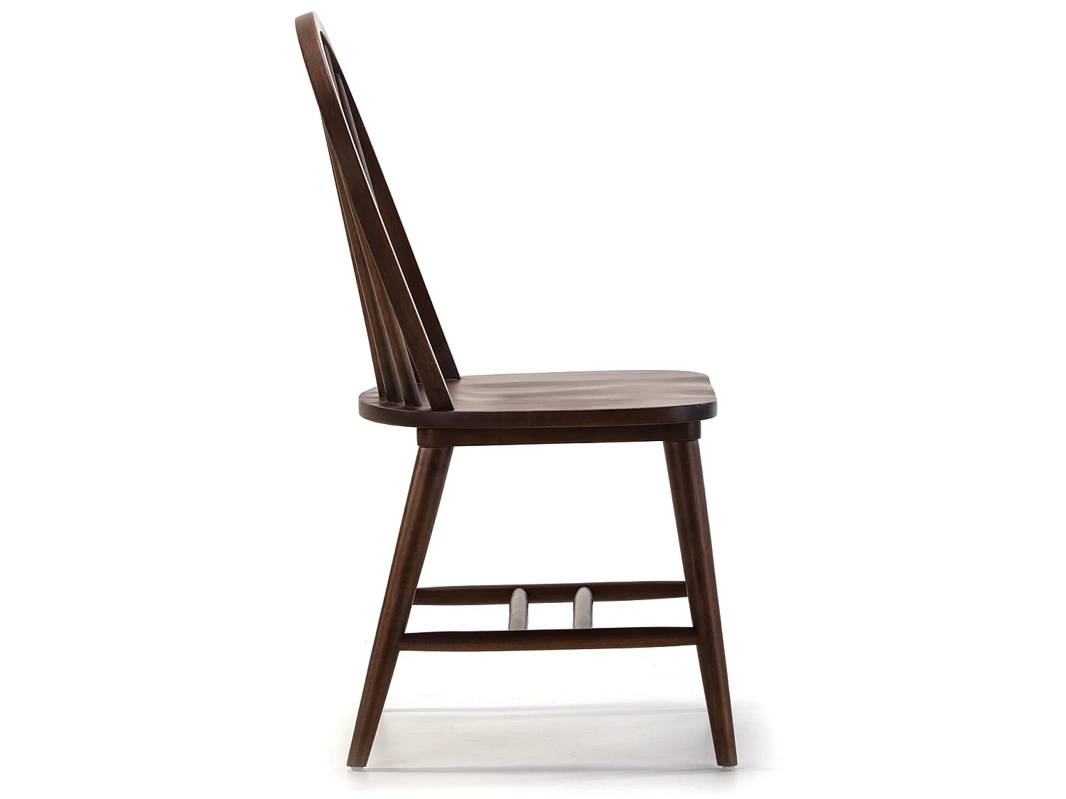 Pack 2 sedie Clarck color noce, legno massello, 48 x 48 x 92 cm