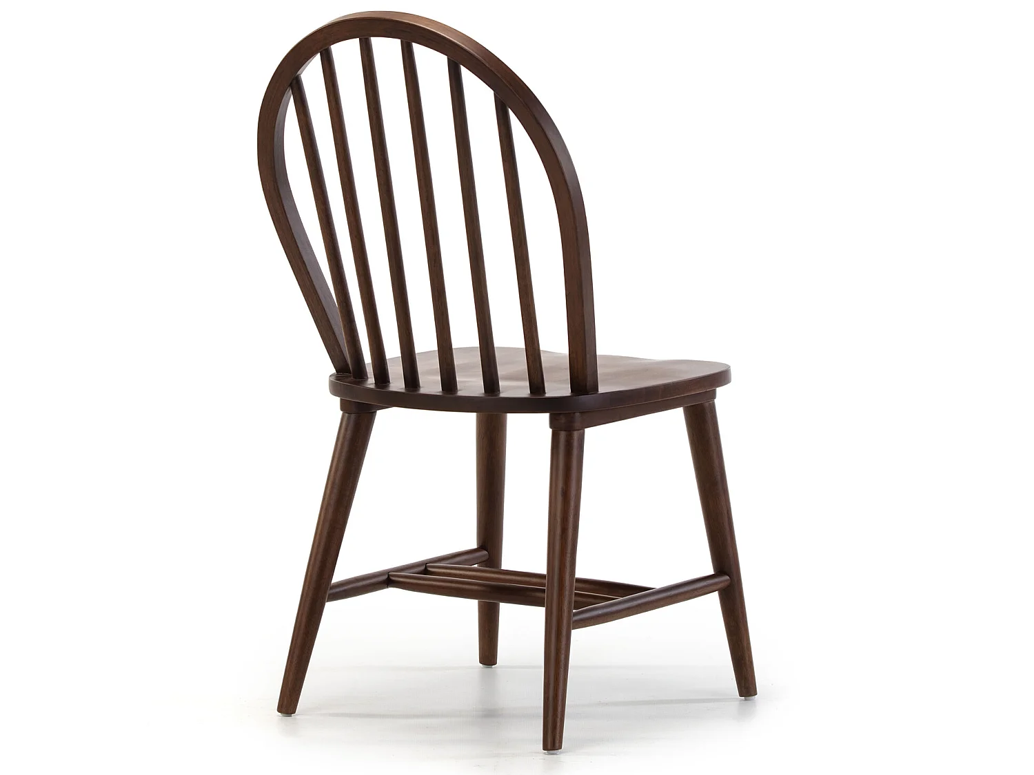 Pack 2 sedie Clarck color noce, legno massello, 48 x 48 x 92 cm