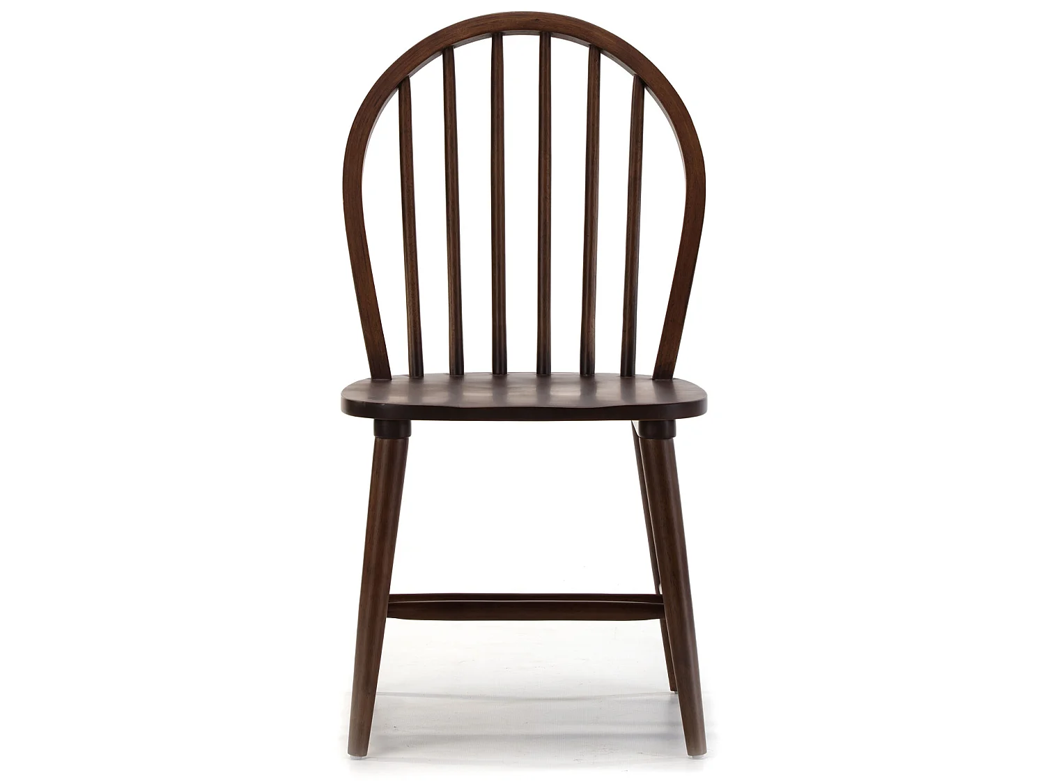 Pack 2 chaises Clarck Couleur Noyer, Bois Massif, 48 cm x 48 cm x 92 cm