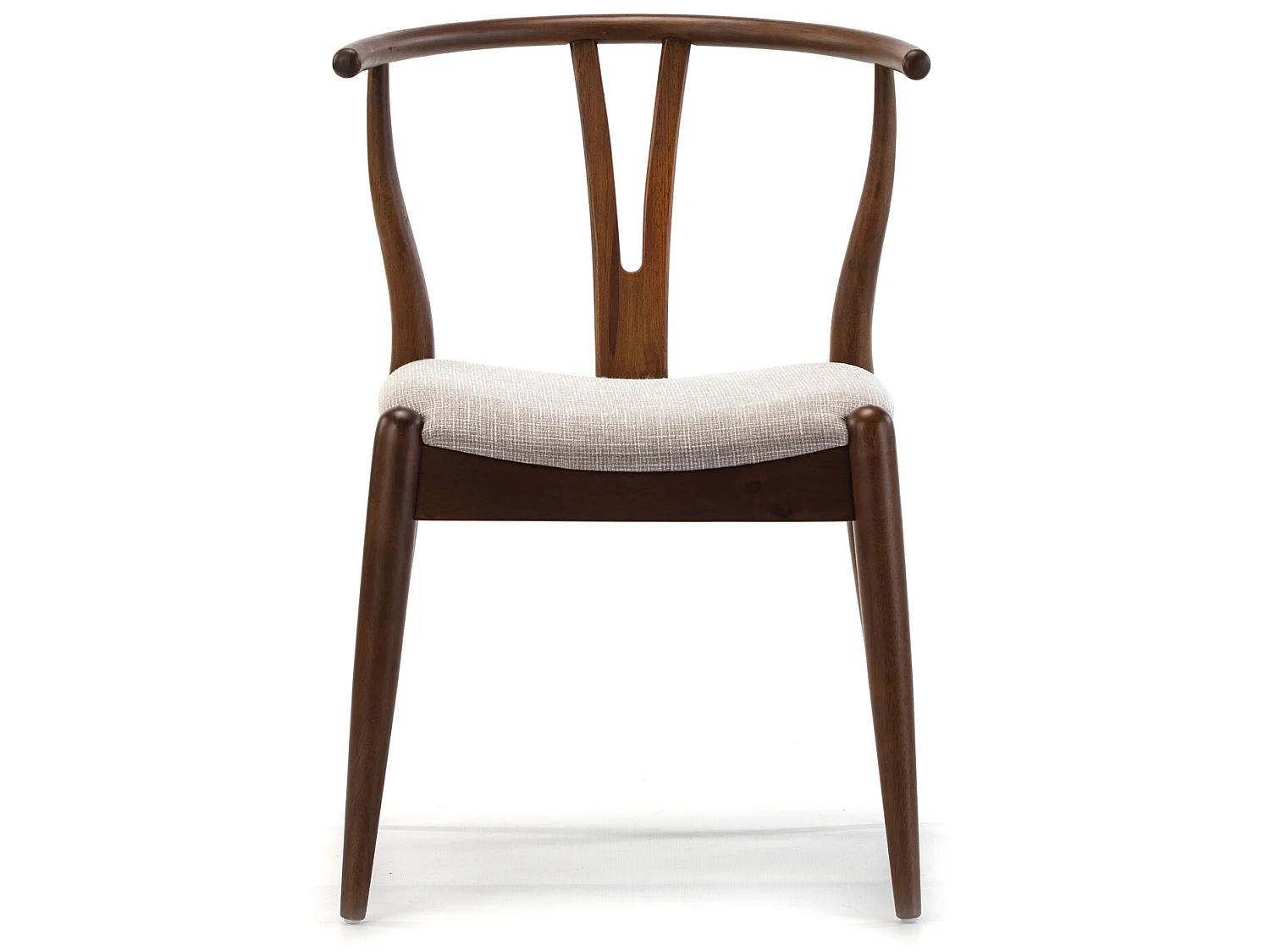 Pack 2 chaises Rustic, Couleur Noyer, Bois Massif, 55 cm x 54,5 cm x 76 cm