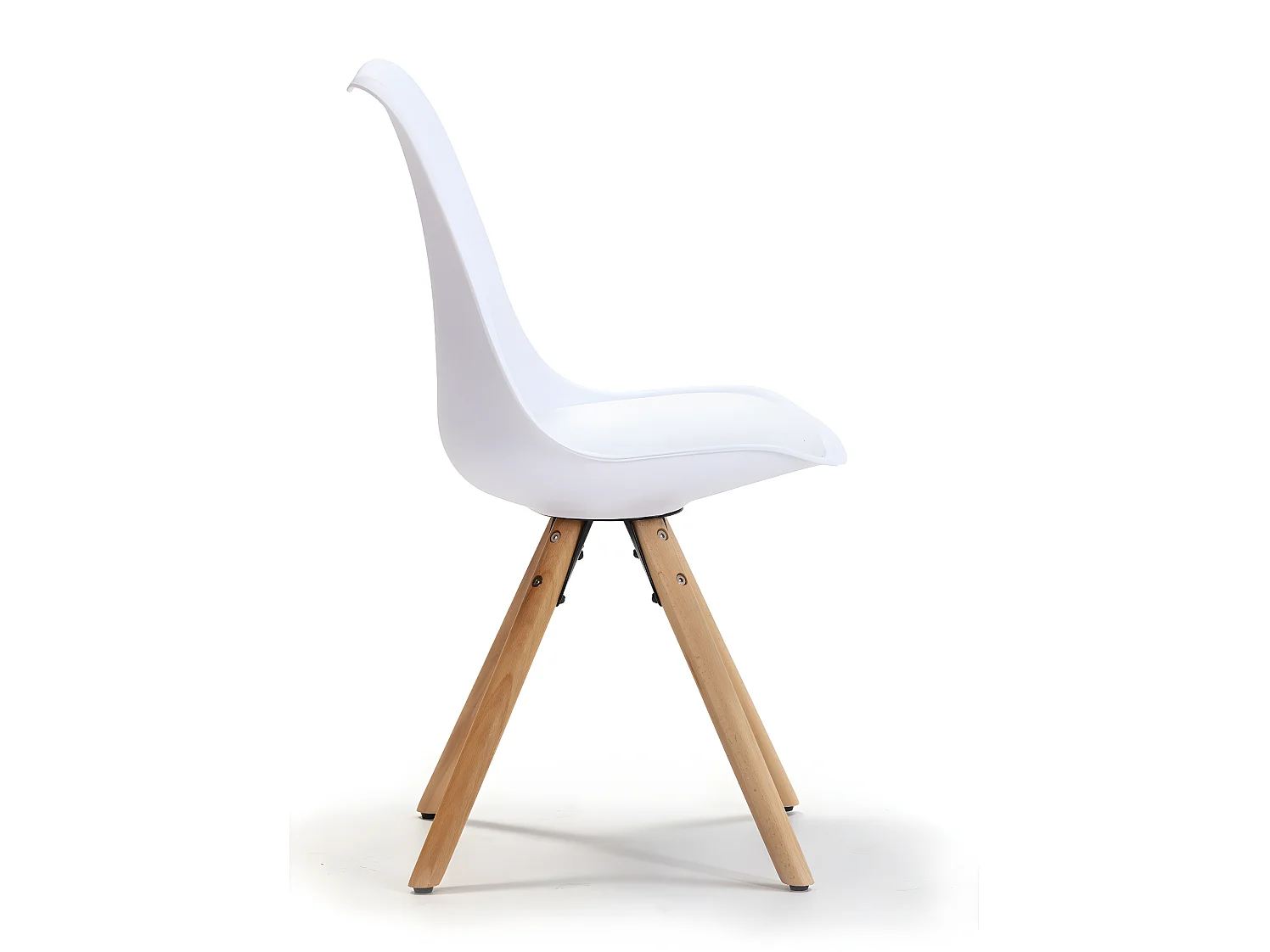 Set van 2 eetkamerstoelen Jeff Nordic Style Wit, 54 x 49 x 84 cm