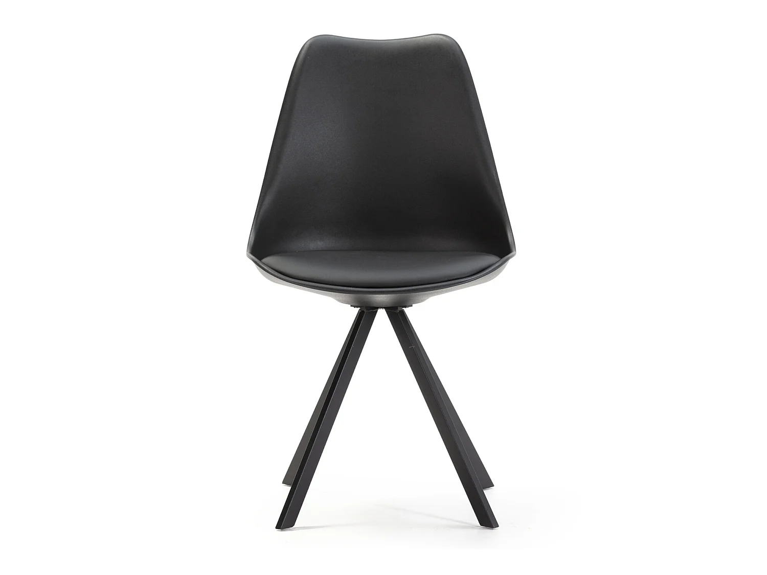 Stuhl-set 2er Cross Schwarz