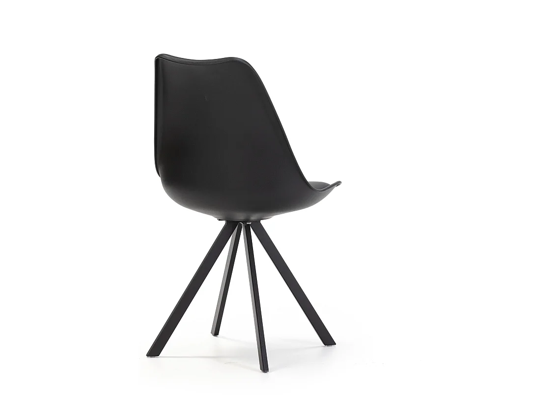 Stuhl-set 2er Cross Schwarz