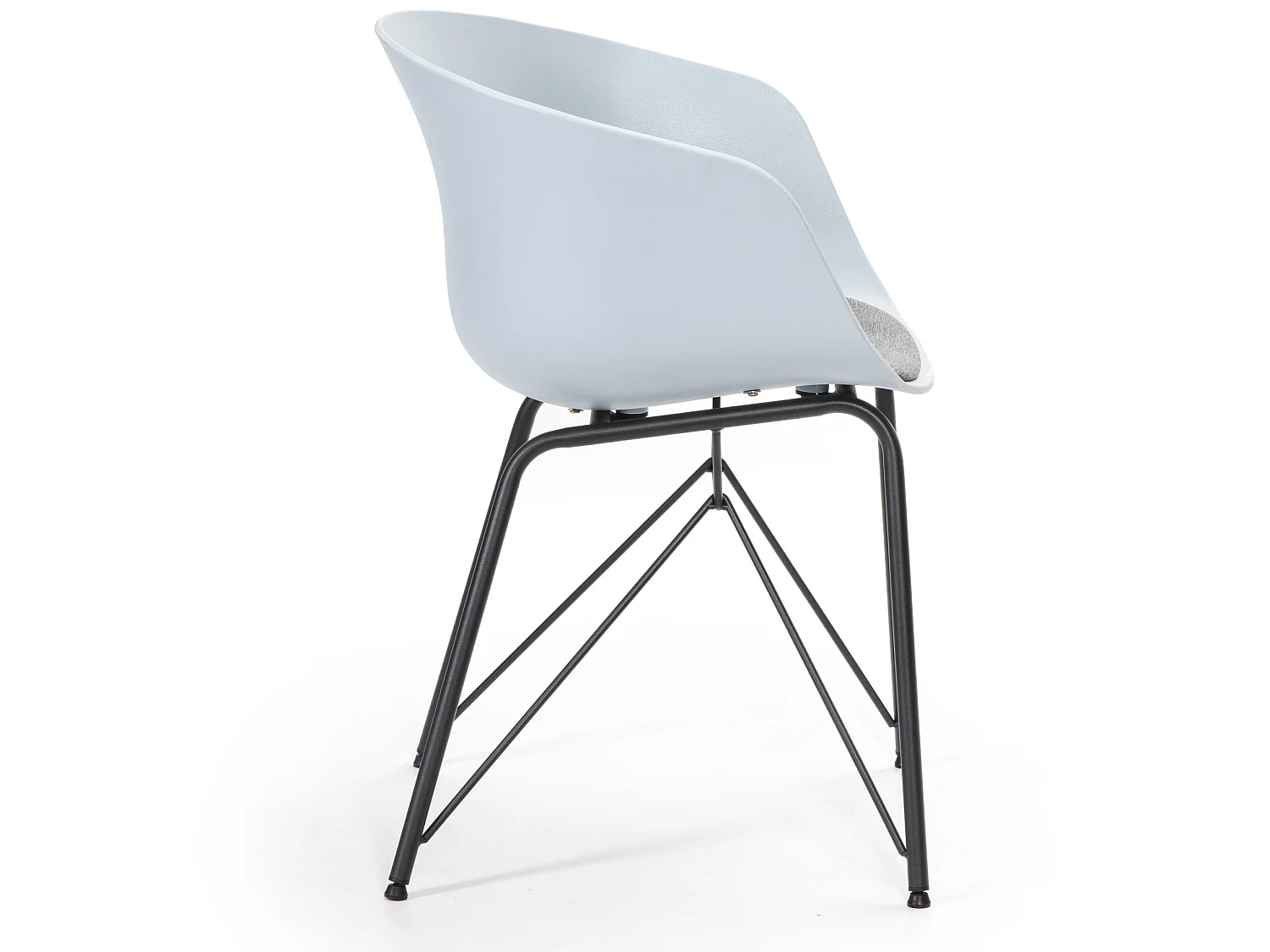 Fauteuil pour Salle à Manger Alba Couleur Bleu, Assise rembourrée