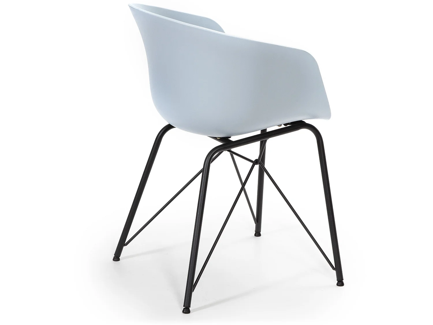 Fauteuil pour Salle à Manger Alba Couleur Bleu, Assise rembourrée