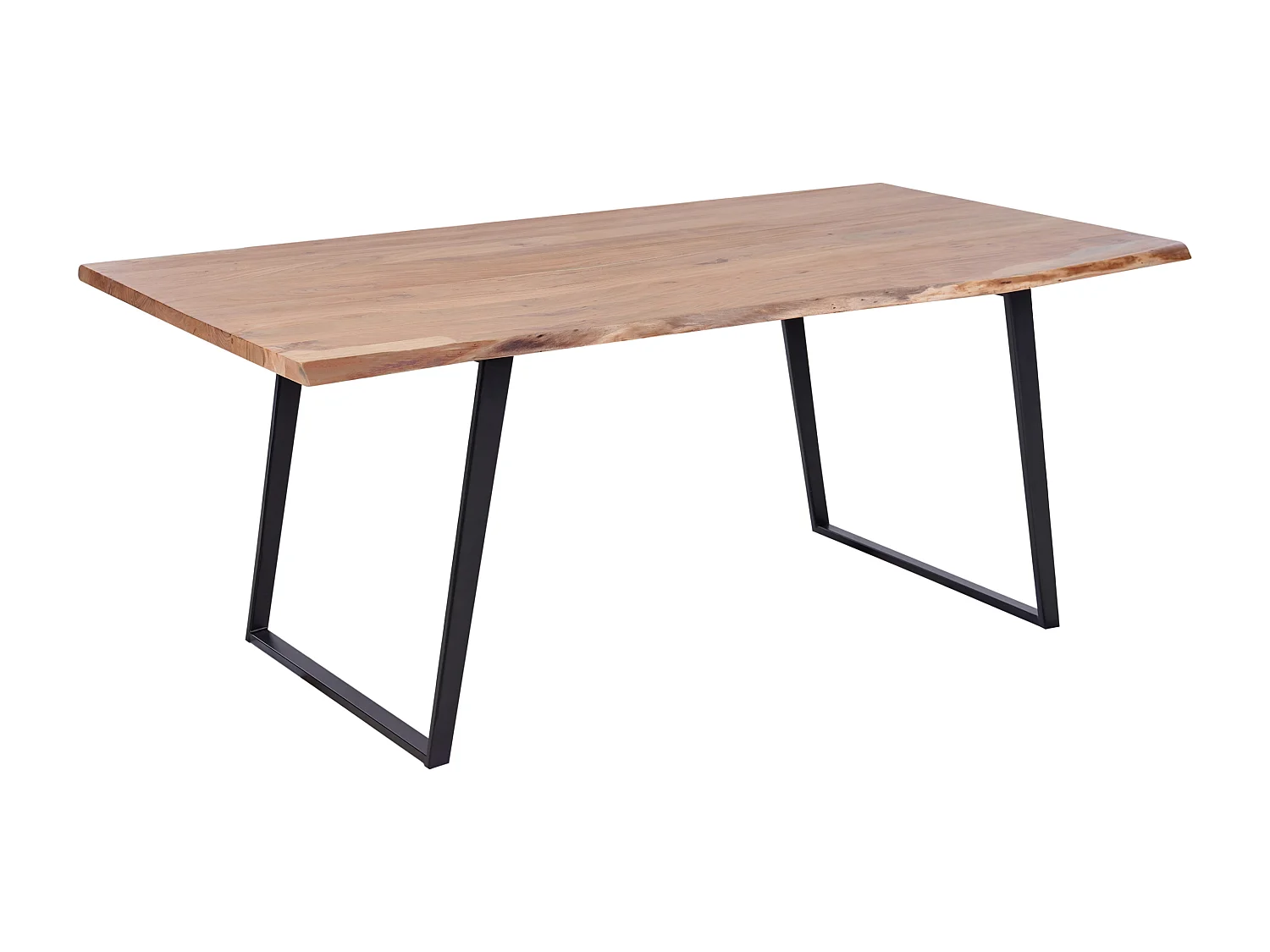 Eettafel JAIPUR Lichtbruin 200 cm 100 cm Acaciahout