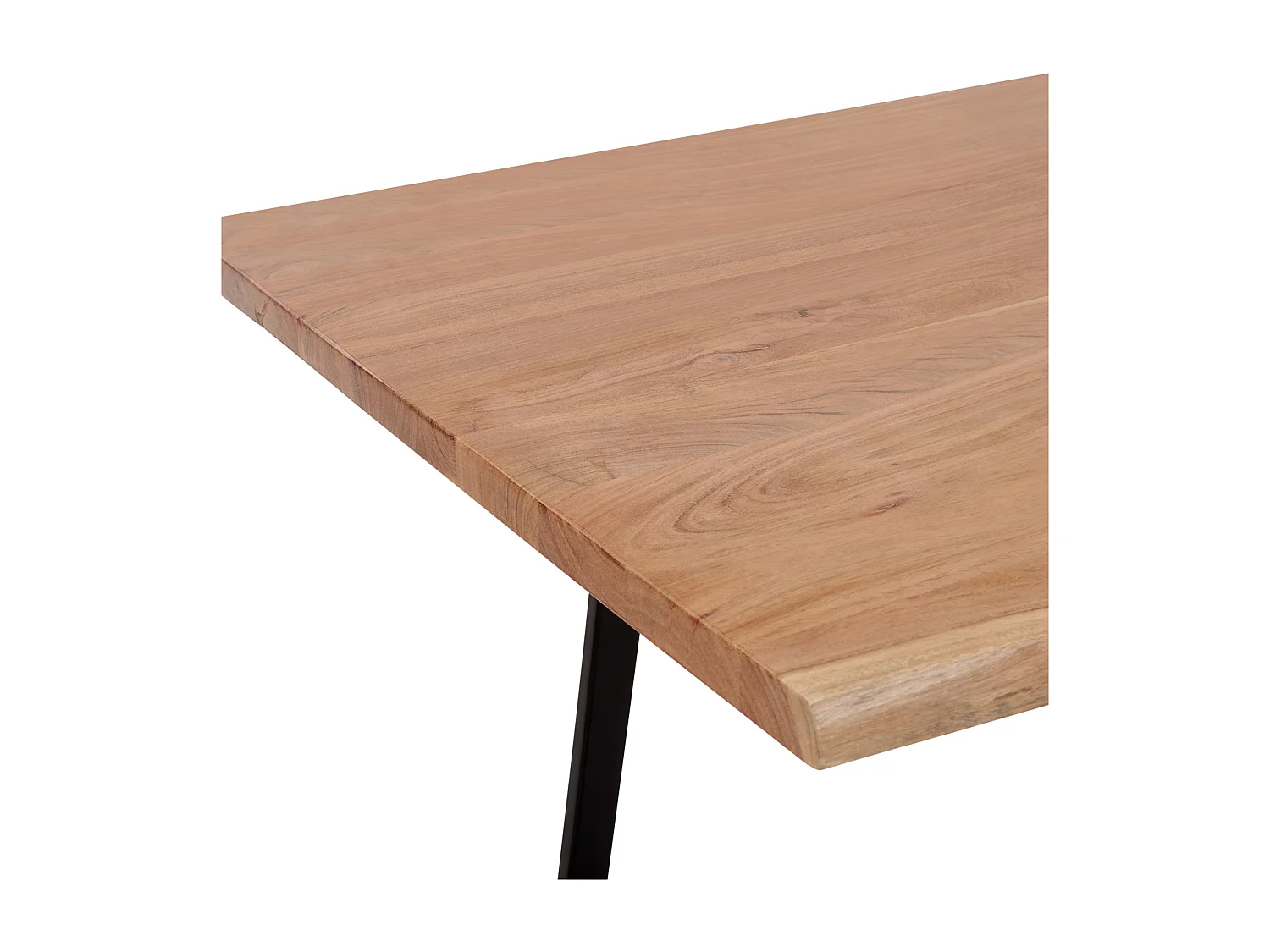 Eettafel JAIPUR Lichtbruin 200 cm 100 cm Acaciahout