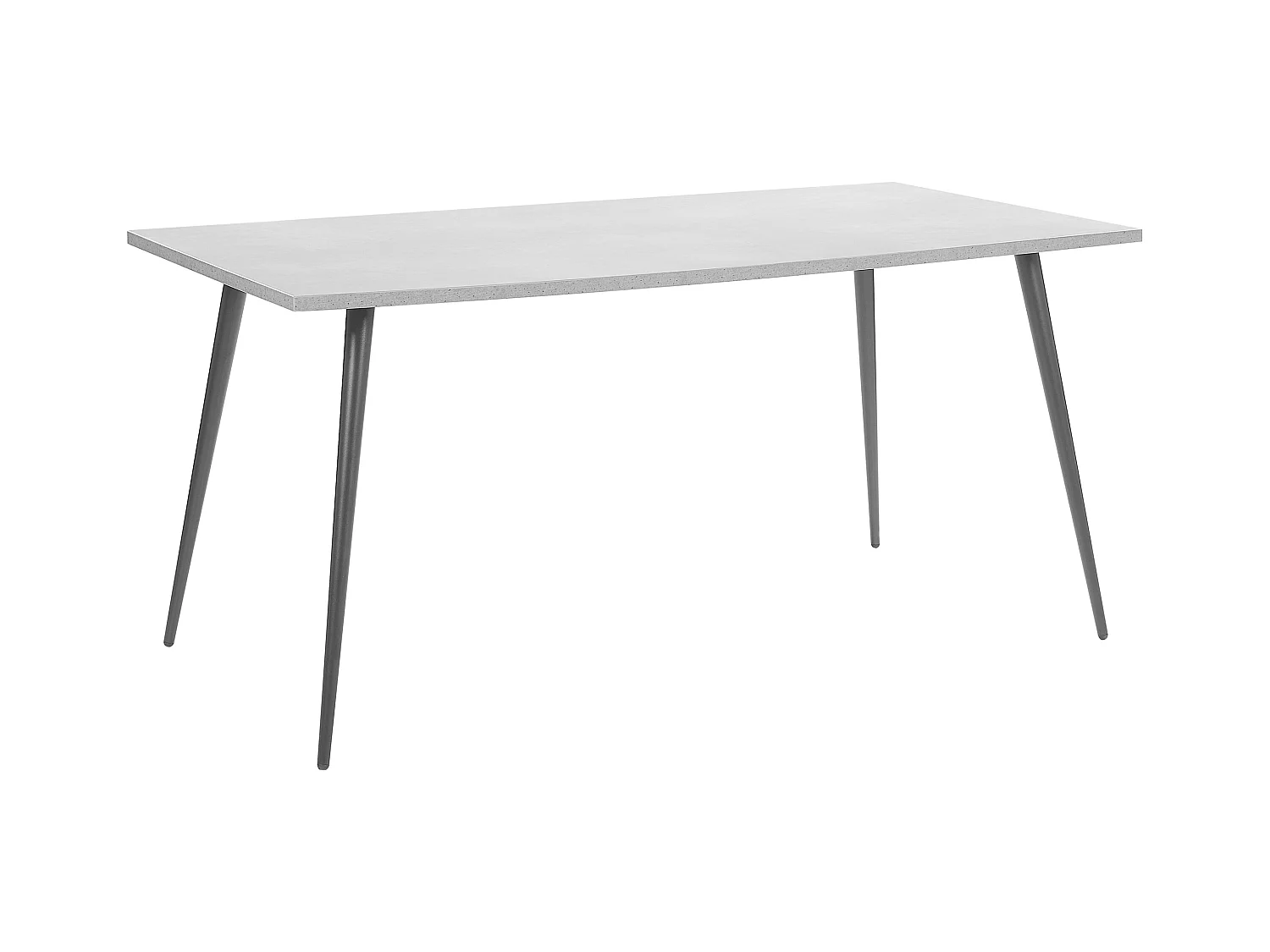 Tavolo da pranzo SANTIAGO Grigio effetto cemento 160 cm 80 cm