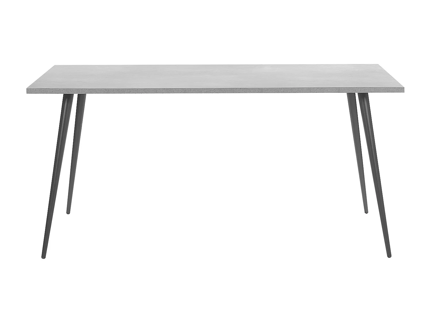 Eettafel SANTIAGO Grijs beton-effect 160 cm 80 cm