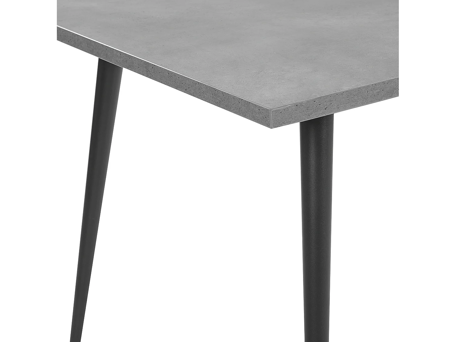 Tavolo da pranzo SANTIAGO Grigio effetto cemento 160 cm 80 cm