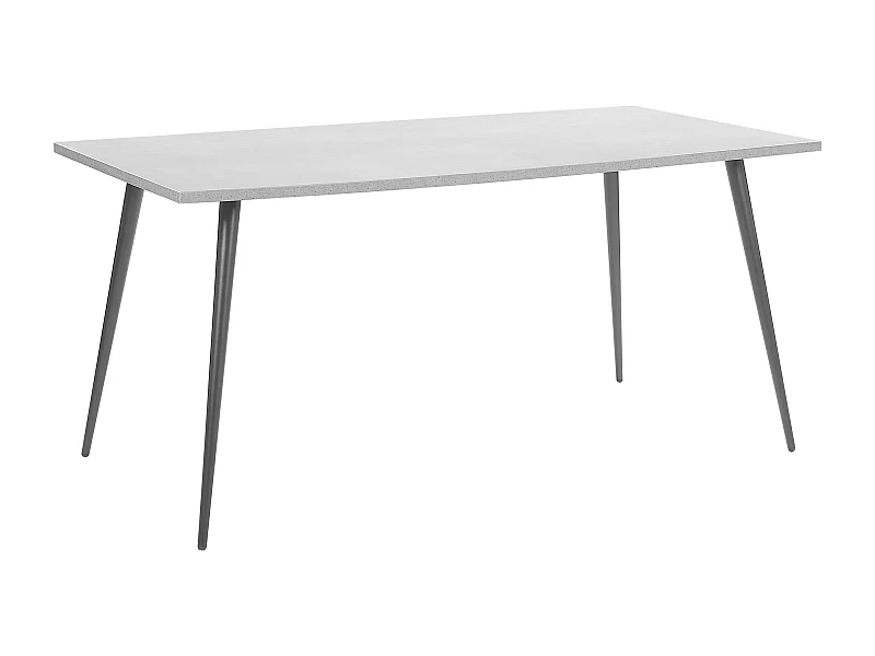 Mesa de comedor SANTIAGO Gris efecto hormigón 160 cm 80 cm