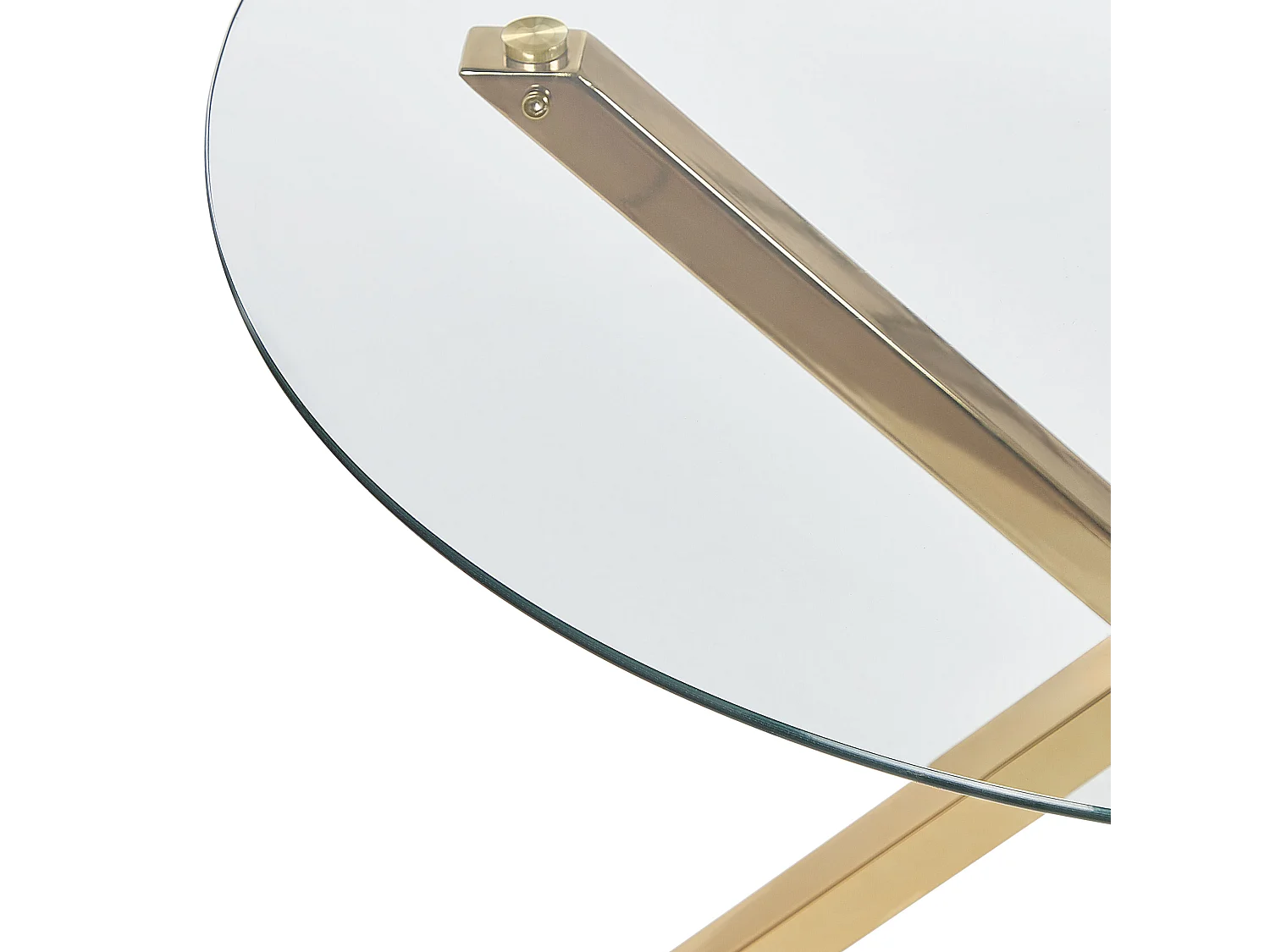 Eettafel SAVONI Goud 90 cm 90 cm Veiligheidsglas