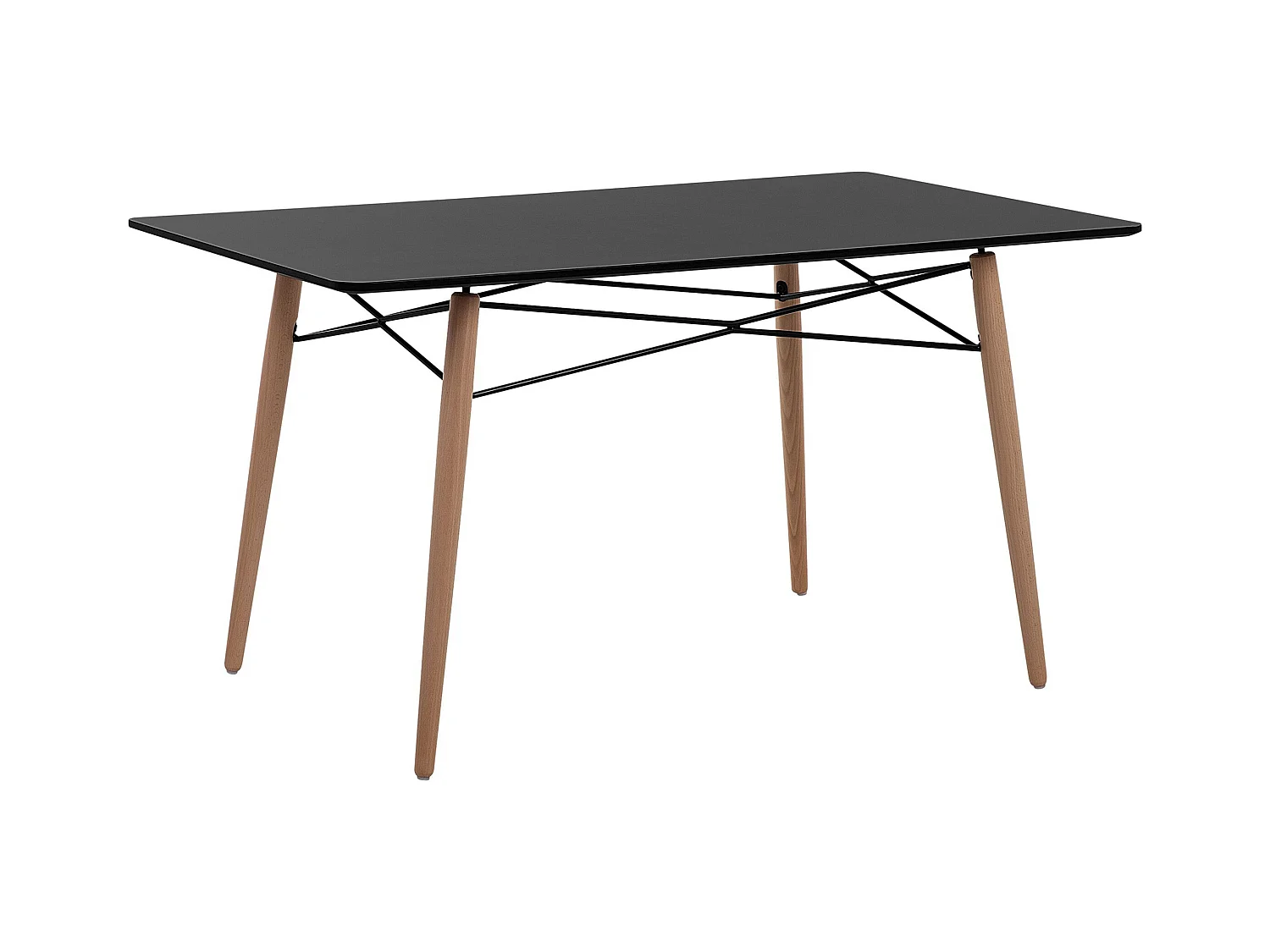 Eettafel BIONDI Zwart 140 cm 80 cm
