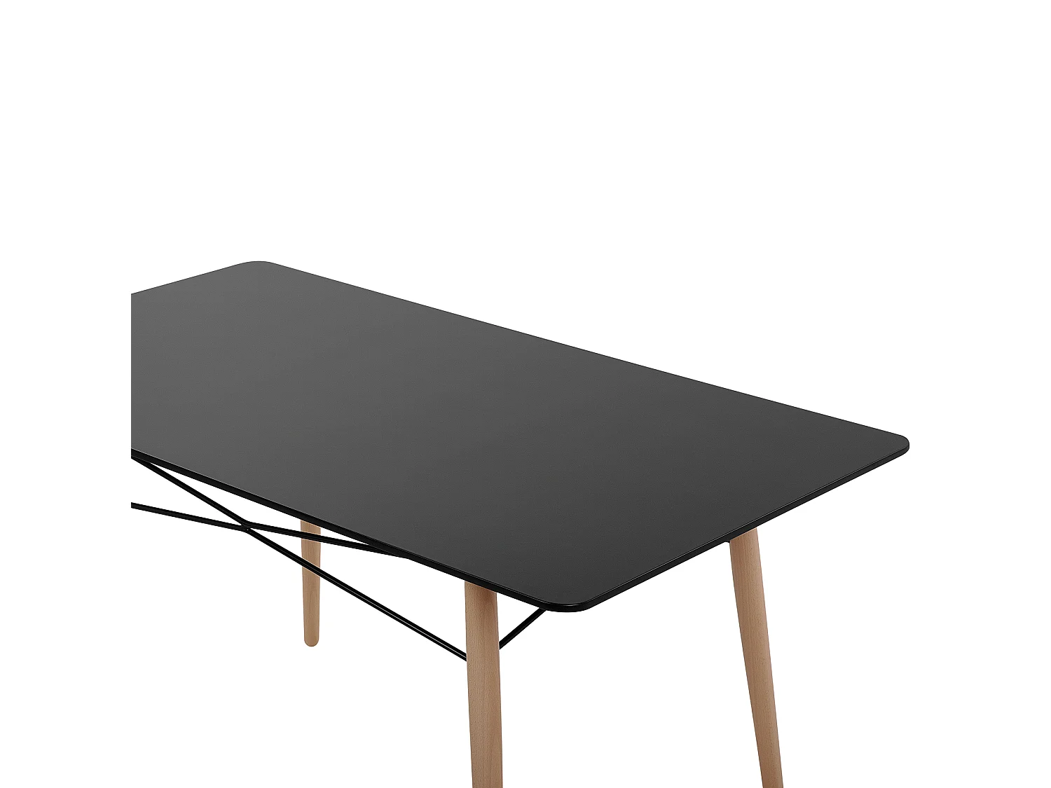 Table de repas BIONDI Hêtre noir 140 cm 80 cm