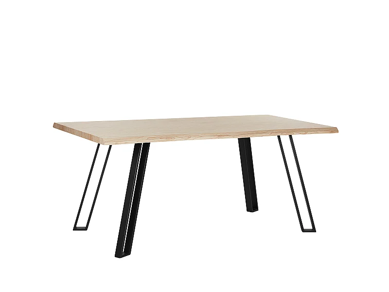 Mesa de jantar GRAHAM Castanho claro 180 cm 90 cm