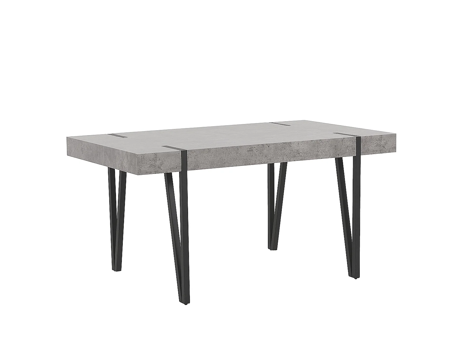Eettafel ADENA Grijs beton-effect 150 cm 90 cm