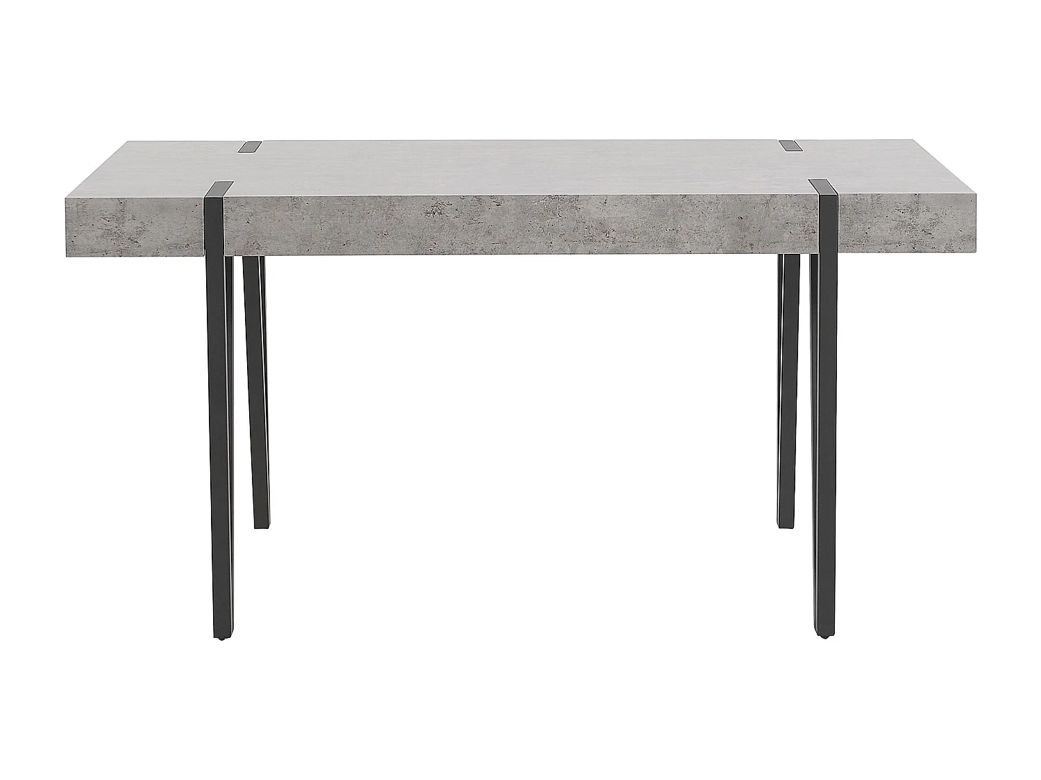 Table de repas ADENA Effet béton gris 150 cm 90 cm