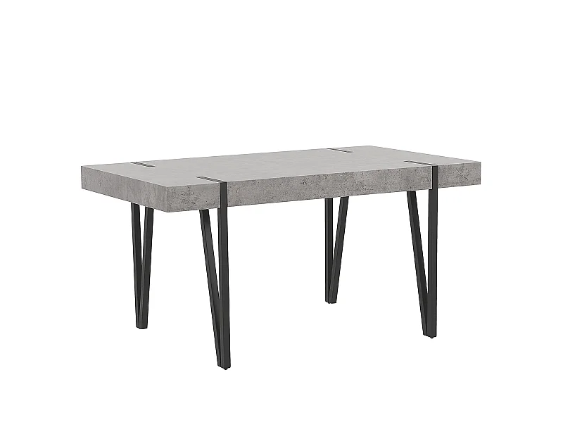 Eettafel ADENA Grijs beton-effect 150 cm 90 cm