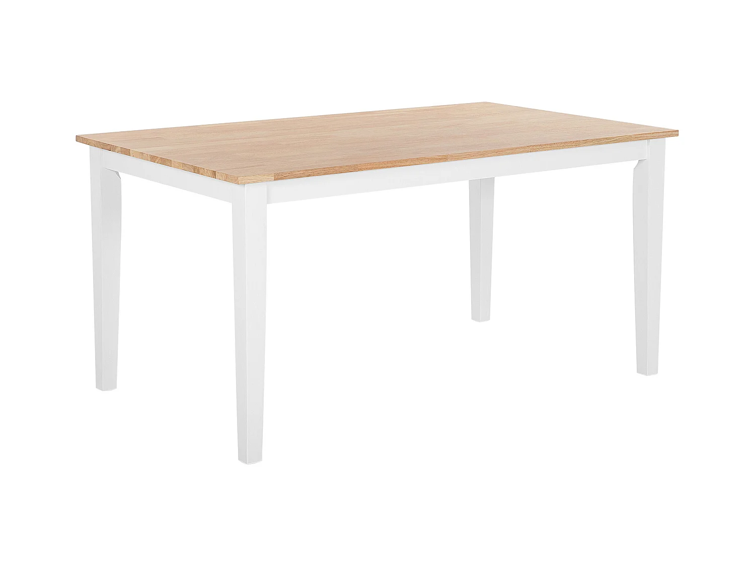 Esstisch Holz hellbraun/weiß 150x90 cm modern Georgia