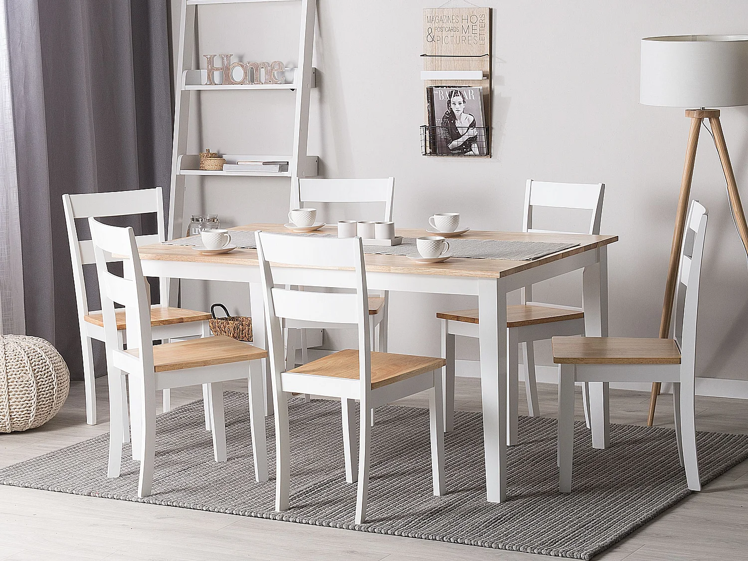 Esstisch GEORGIA Weiss 150 cm 90 cm Holz