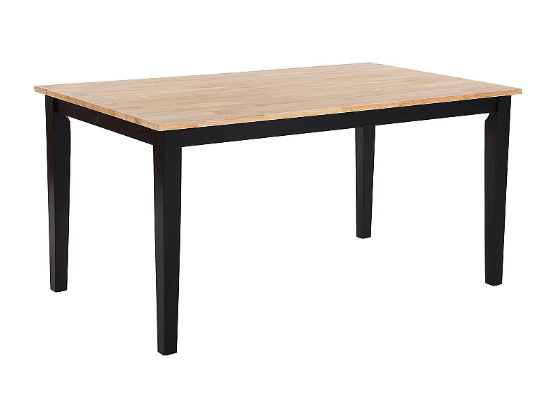 Table de repas GEORGIA Noir 150 cm 90 cm Bois