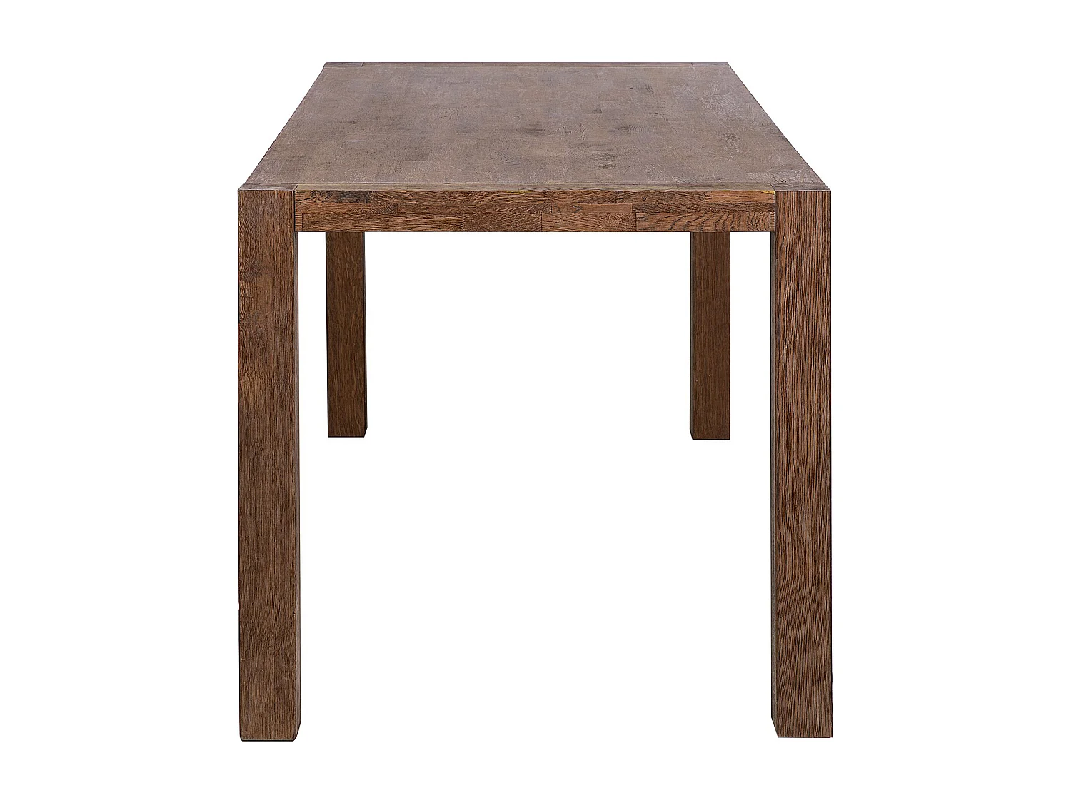 Moderner Esszimmertisch Eichenholz dunkelbraun 150 x 85 cm Natura