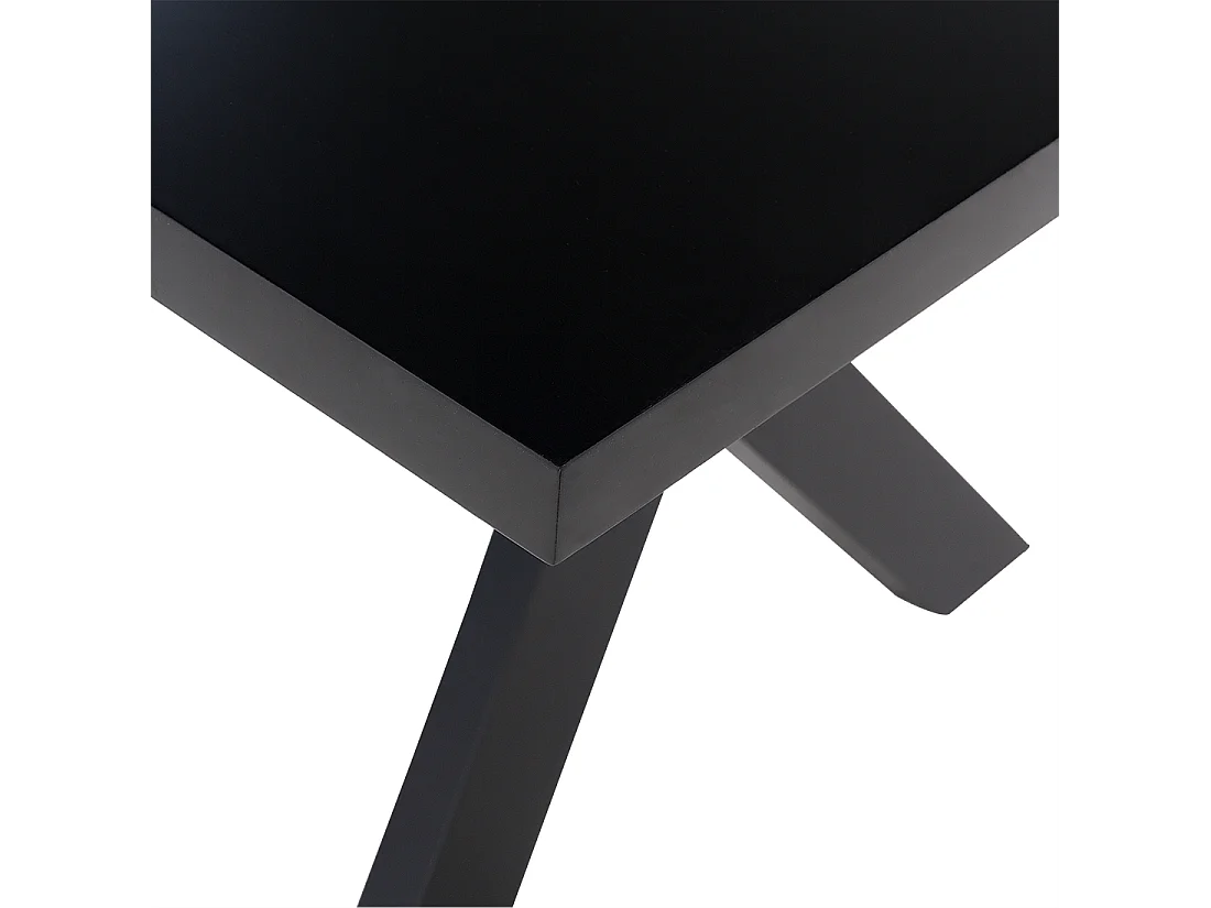 Table de repas LISALA Noir 180 cm 100 cm