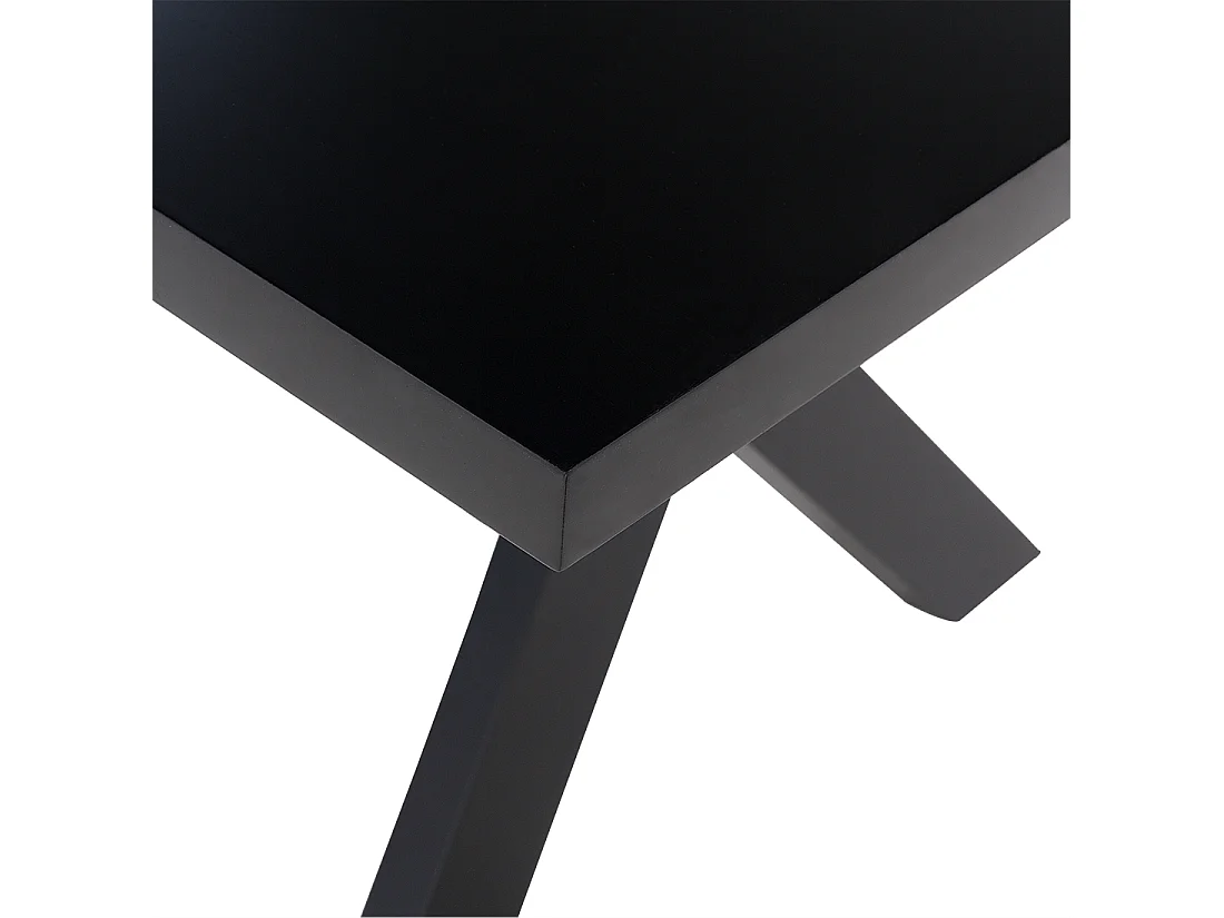 Table de repas LISALA Noir 180 cm 100 cm