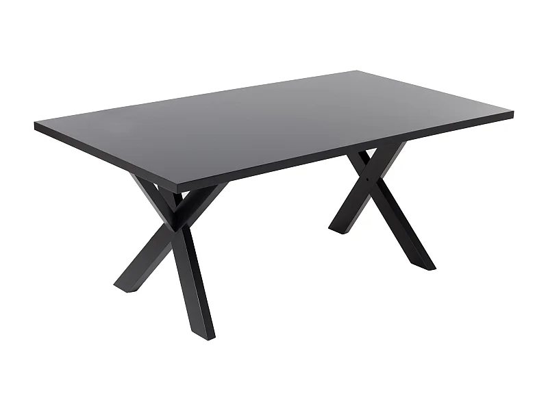 Table de repas LISALA Noir 180 cm 100 cm