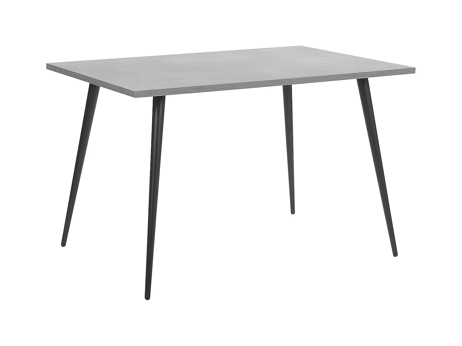 Table de repas SANTIAGO Effet béton gris 120 cm 80 cm