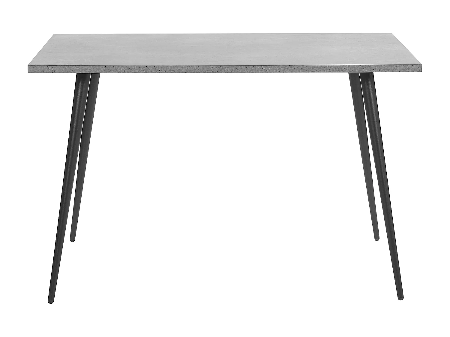 Mesa de jantar SANTIAGO Efeito de betão cinzento 120 cm 80 cm