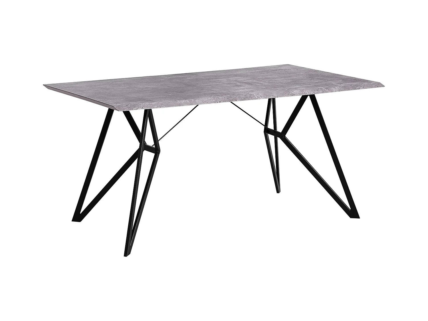 Tavolo da pranzo BUSCOT Grigio effetto cemento 160 cm 90 cm
