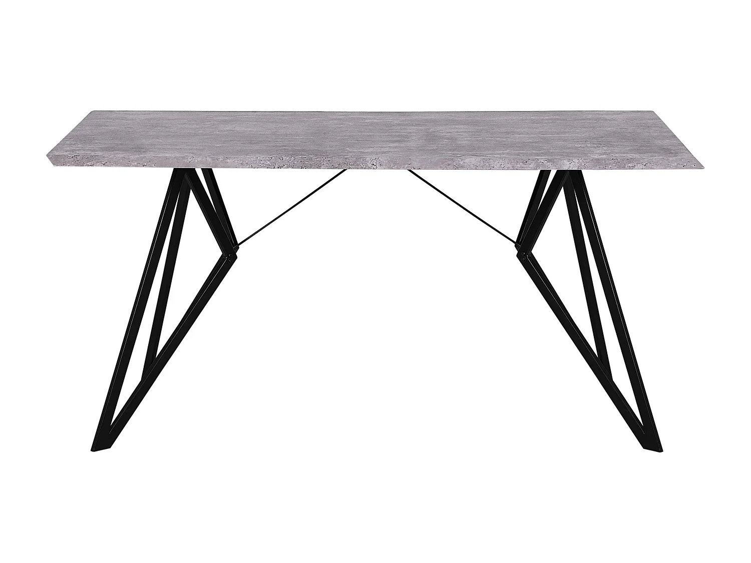 Table de repas BUSCOT Effet béton gris 160 cm 90 cm