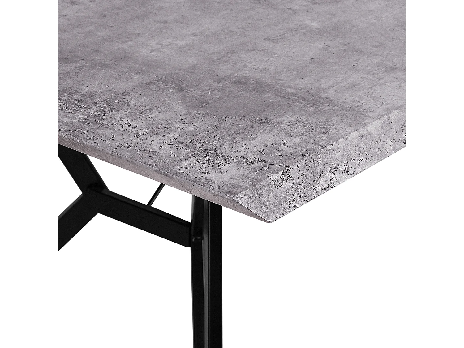 Eettafel BUSCOT Grijs beton-effect 160 cm 90 cm